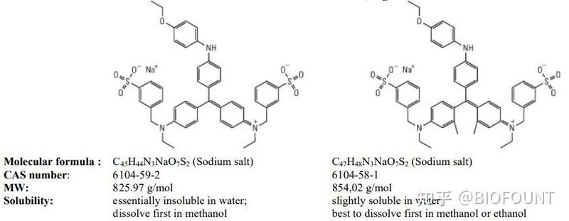 文件:考马斯亮蓝R-250和考马斯亮蓝G-250的分子结构.jpg